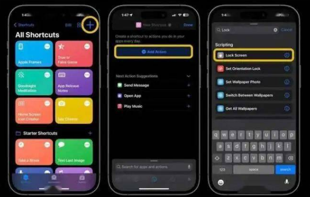 晋安苹果14锁屏维修店分享iPhone14升级iOS16.4后如何创建锁屏快捷方式 