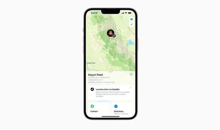 晋安苹果14维修分享iPhone14系列中 FindMy功能通过卫星分享位置方法教程 
